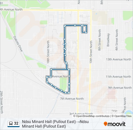 32 bus Line Map