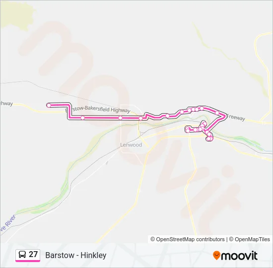27 Bus Line Map