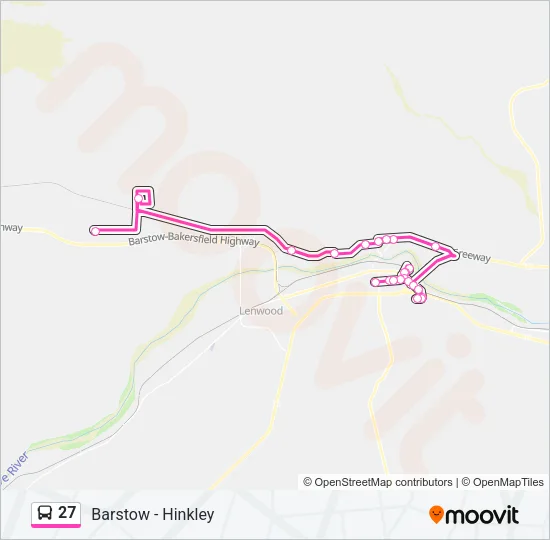 27 Bus Line Map