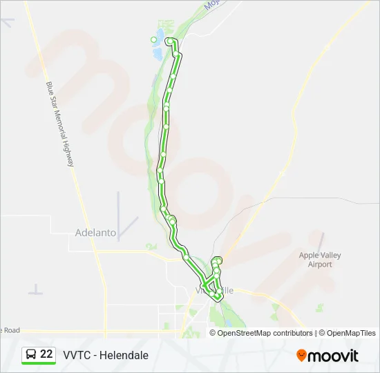 22 Bus Line Map