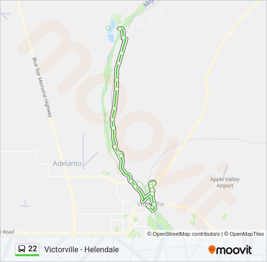 22 Bus Line Map