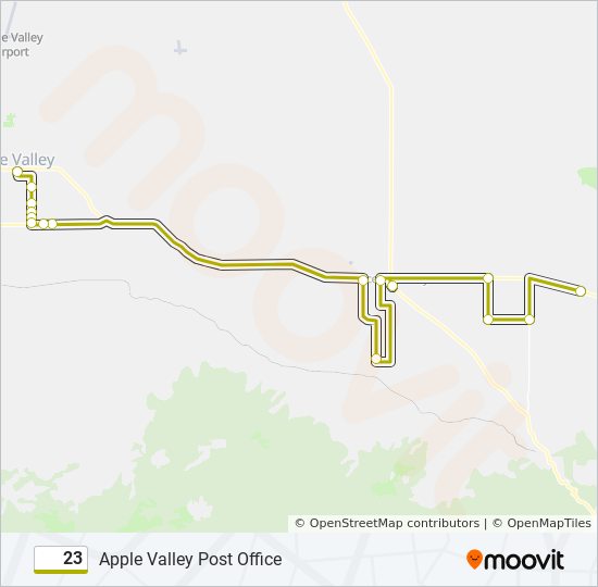 23 bus Line Map