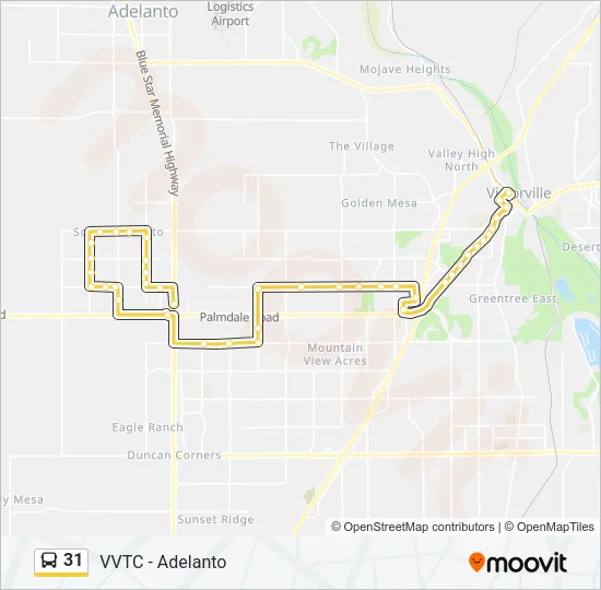 31 Bus Line Map