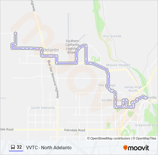 32 bus Line Map