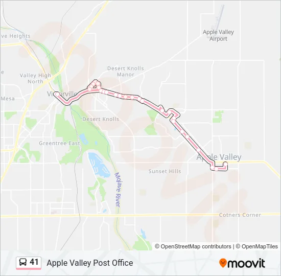 41 Bus Line Map