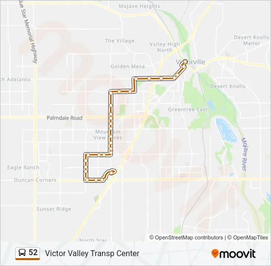 Victor Valley Mall Map 52 Route: Schedules, Stops & Maps - Victor Valley Mall (Updated)