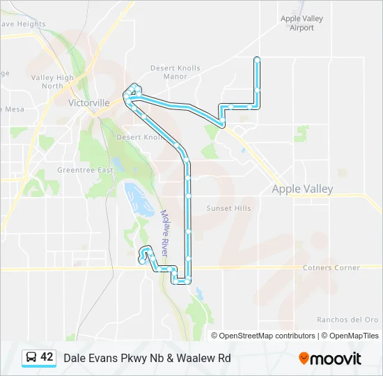 42 Bus Line Map