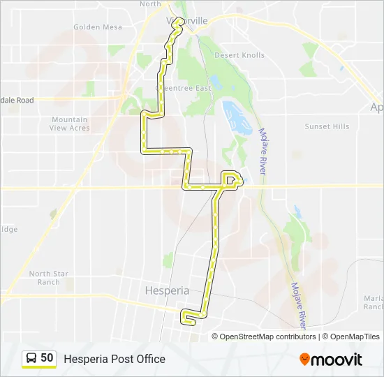 50 Bus Line Map