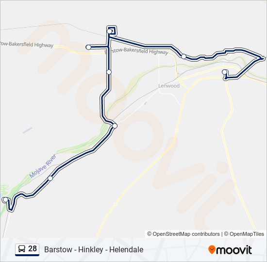 28 bus Line Map