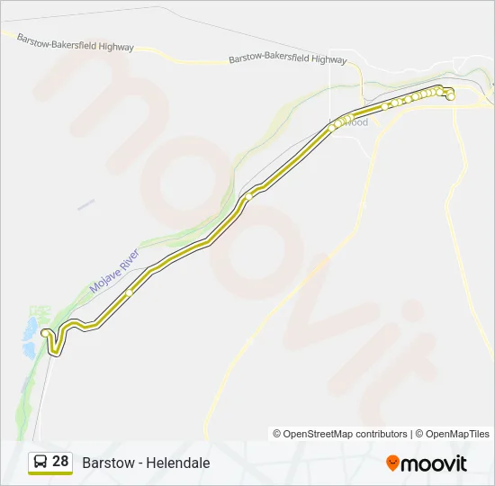 28 Bus Line Map