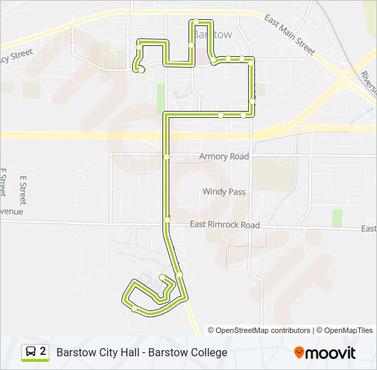 2 Bus Line Map