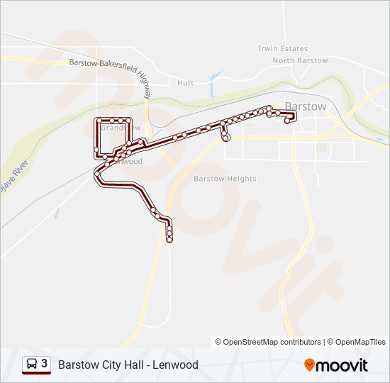 Mapa de 3 de autobús