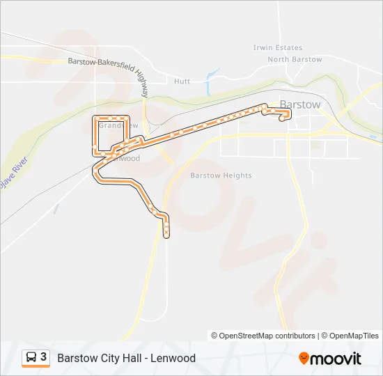 3 Bus Line Map