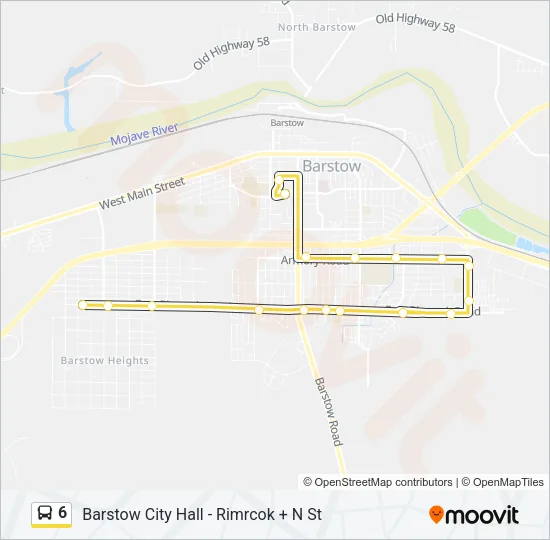 6 Bus Line Map