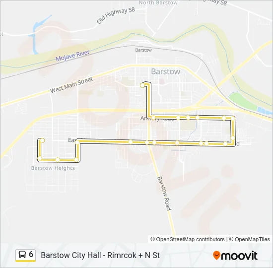 6 Bus Line Map