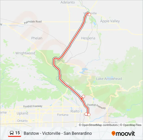 15 Bus Line Map