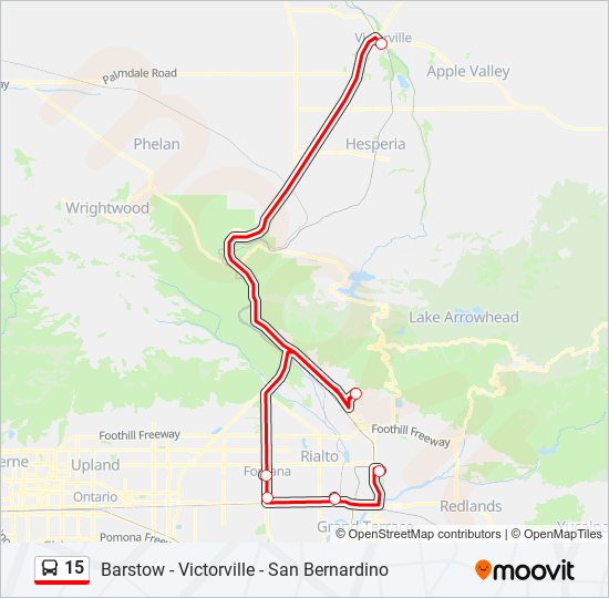 15 bus Line Map