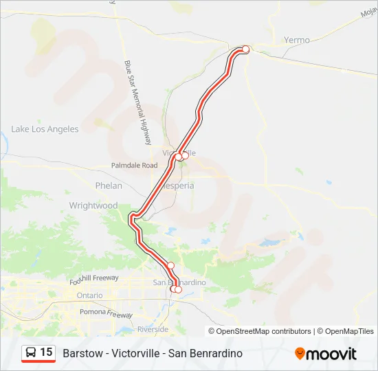 15 Bus Line Map