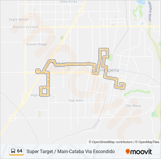 Mapa de 64 de autobús