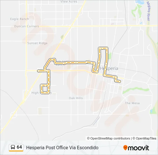 64 Bus Line Map