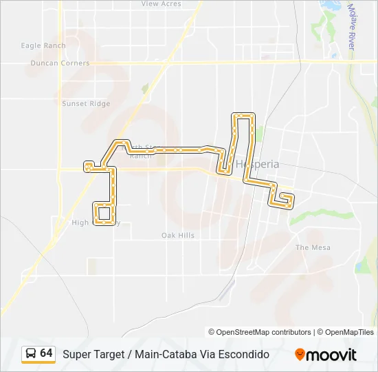 64 Bus Line Map