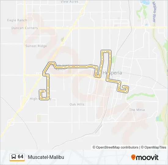 64 Bus Line Map