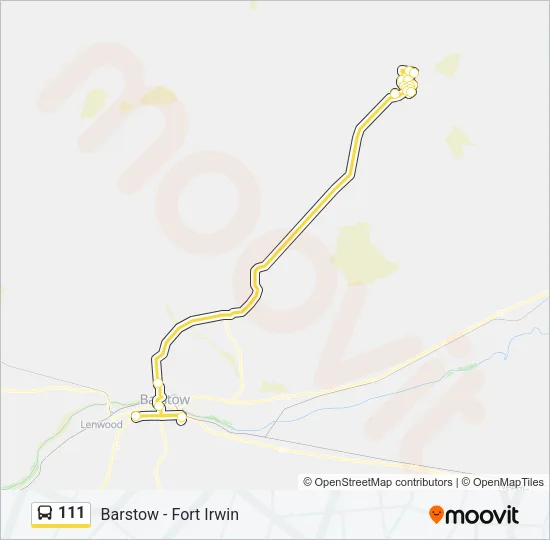 111 Bus Line Map