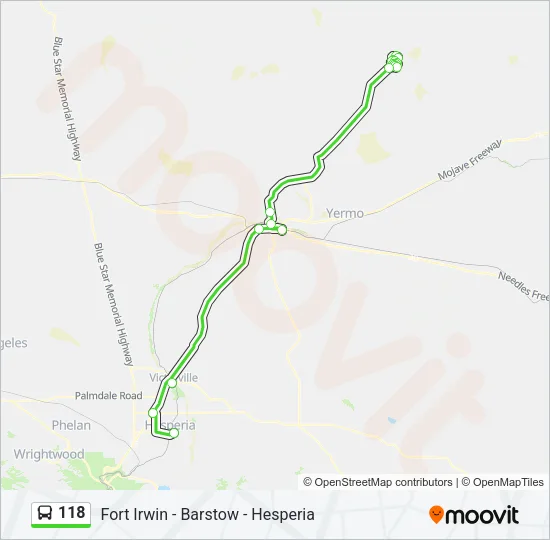 118 Bus Line Map