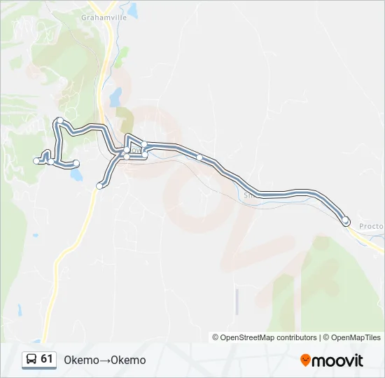 61 Bus Line Map