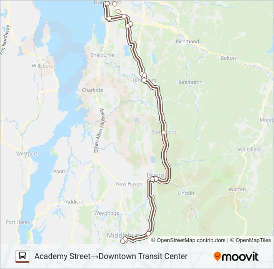 116 COMMUTER Bus Line Map