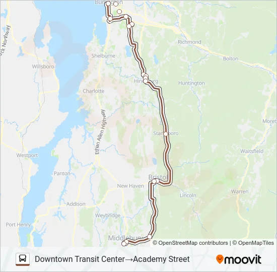 116 COMMUTER Bus Line Map