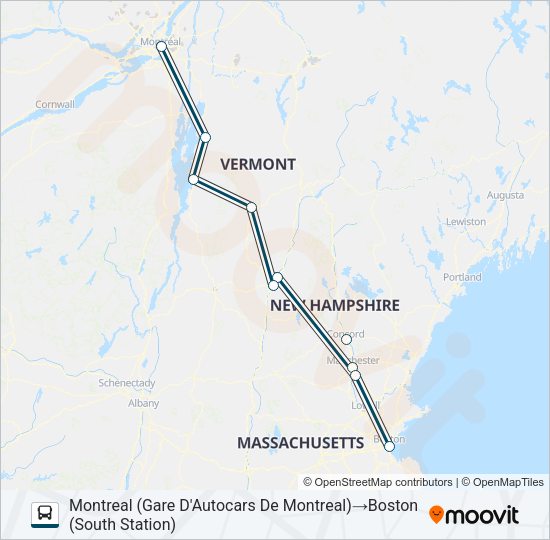 GREYHOUND US0260 Bus Line Map
