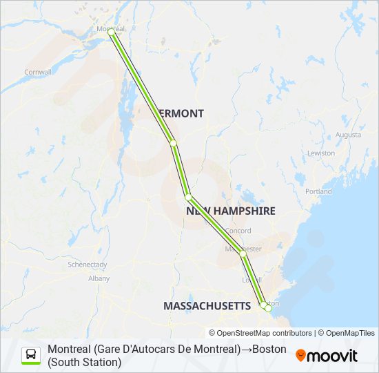 FLIXBUS 2689 bus Line Map