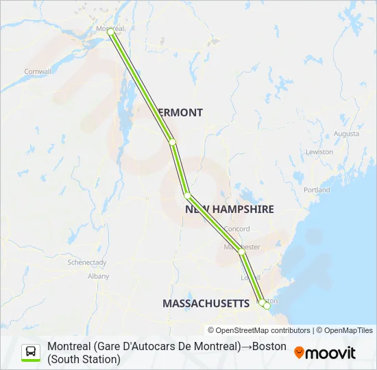FLIXBUS 2689 Bus Line Map