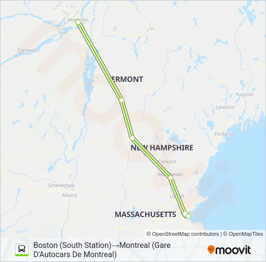 FLIXBUS 2689 Bus Line Map