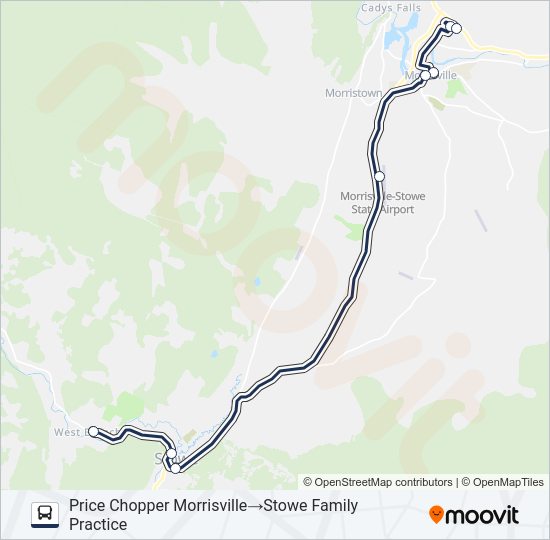 MORRISVILLE SHOPPING SHUTTLE Bus Line Map