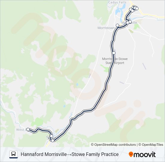 MORRISVILLE SHOPPING SHUTTLE Bus Line Map