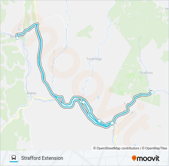 STRAFFORD EXTENSION Bus Line Map