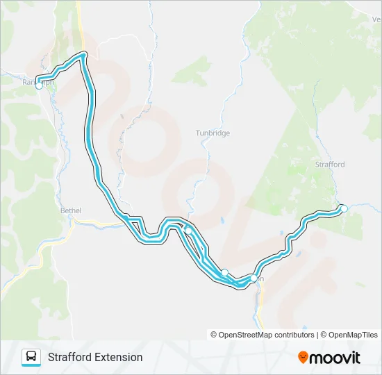 STRAFFORD EXTENSION Bus Line Map
