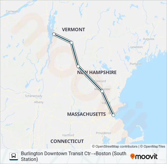 GREYHOUND US0261D Bus Line Map