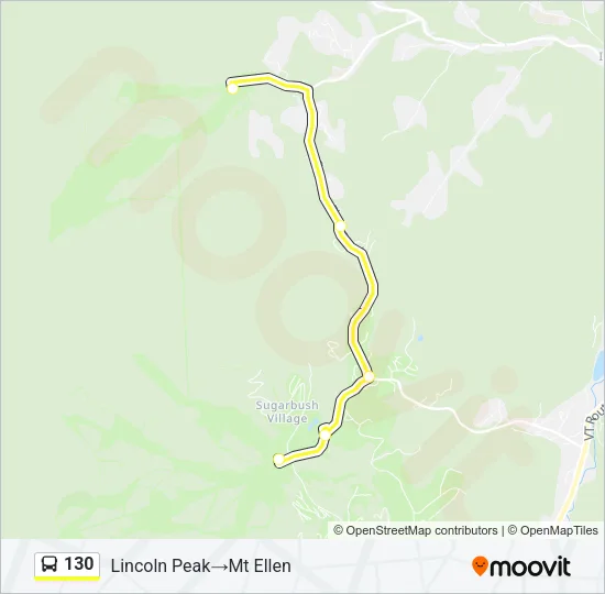 130 Bus Line Map