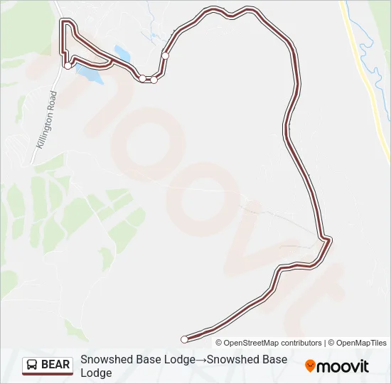 BEAR Bus Line Map