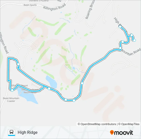 HIGH RIDGE Bus Line Map