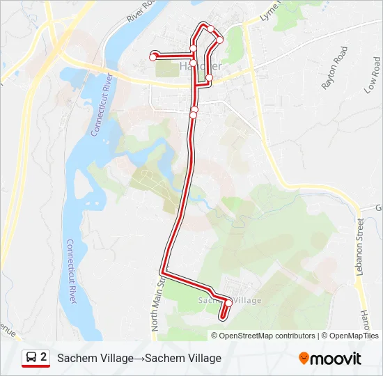 2 Bus Line Map