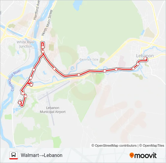 RED ROUTE Bus Line Map