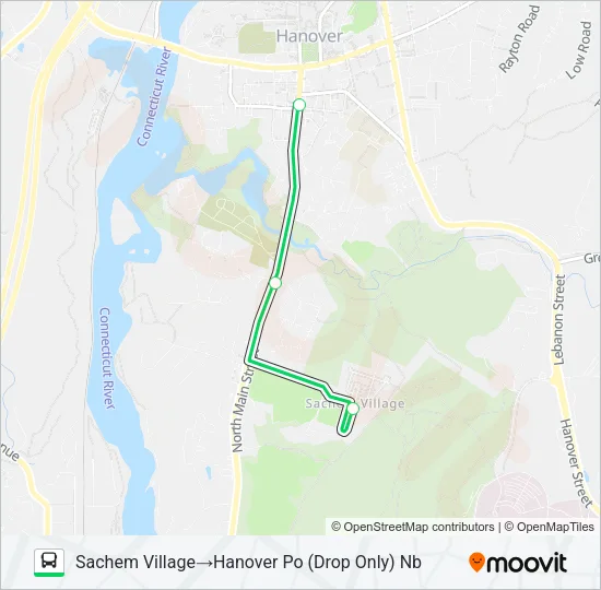 GREEN ROUTE Bus Line Map