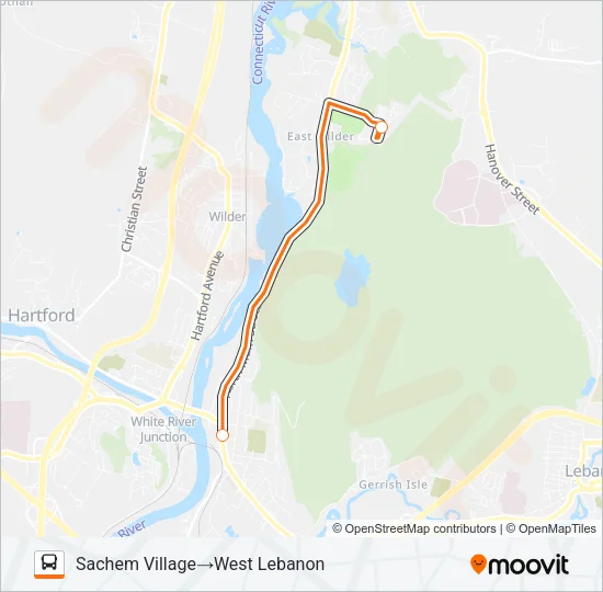 ORANGE ROUTE Bus Line Map