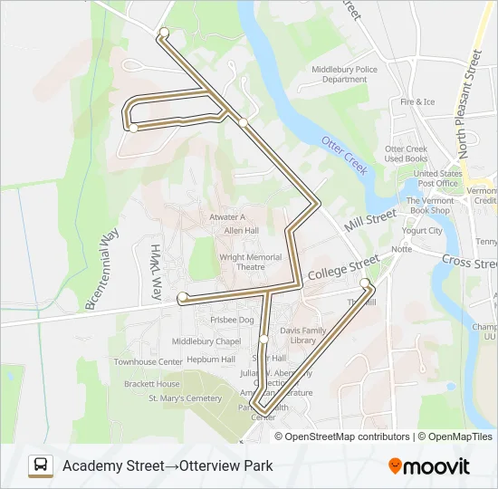 MSB - COLLEGE Bus Line Map
