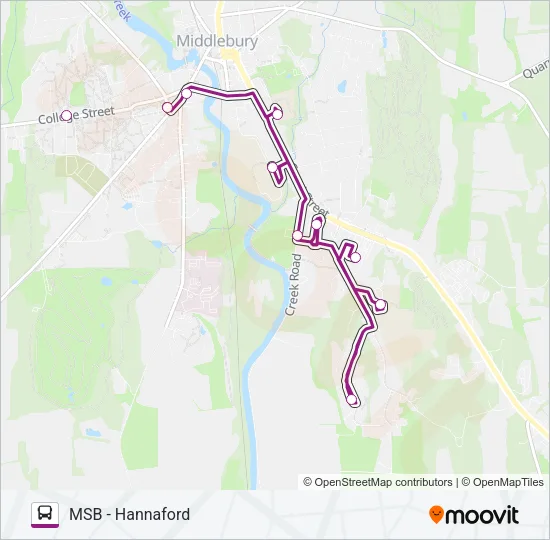 MSB - HANNAFORD Bus Line Map