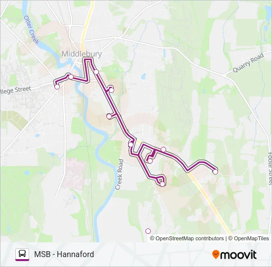 MSB - HANNAFORD Bus Line Map